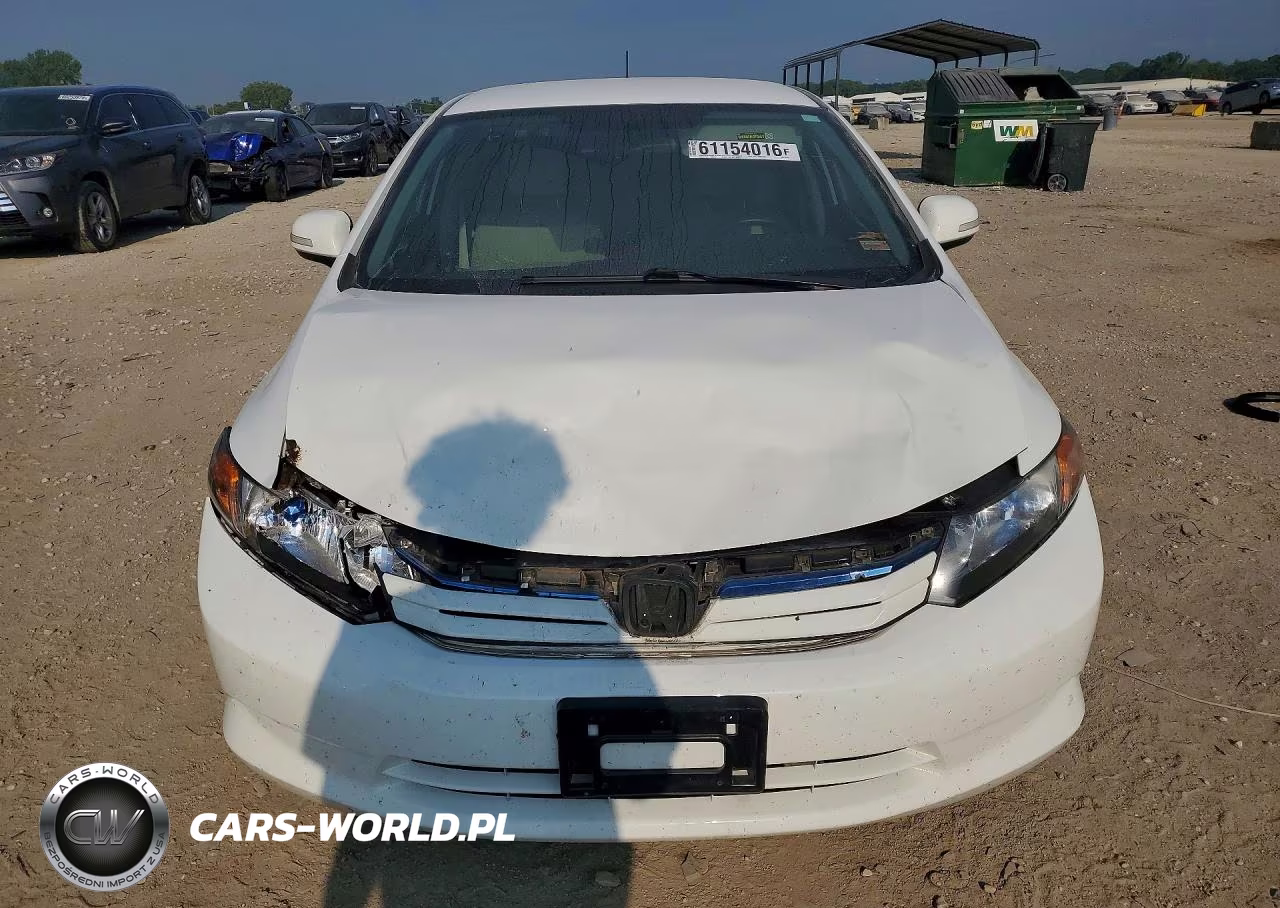 2012 Honda Civic Hybrid VIN:JHMFB4F2XCS000261 - 5