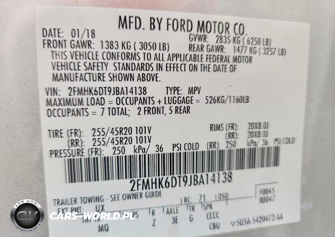2018 Ford Flex Limited VIN:2FMHK6DT9JBA14138 - 12