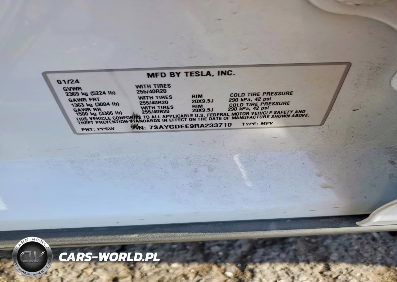 2024 Tesla Model Y VIN:7SAYGDEE9RA233710 - 12