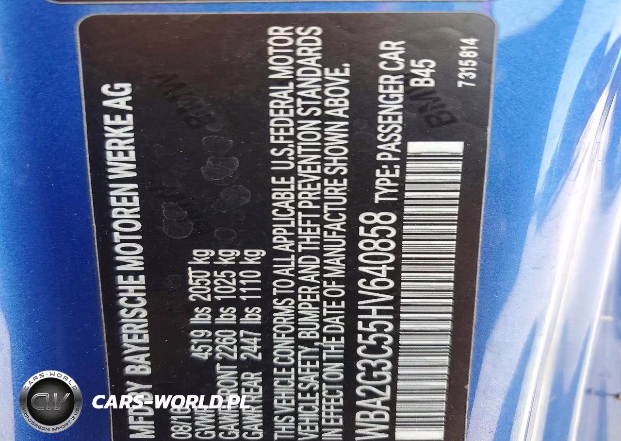 2017 BMW M240Xi VIN:WBA2G3C55HV640858 - 13