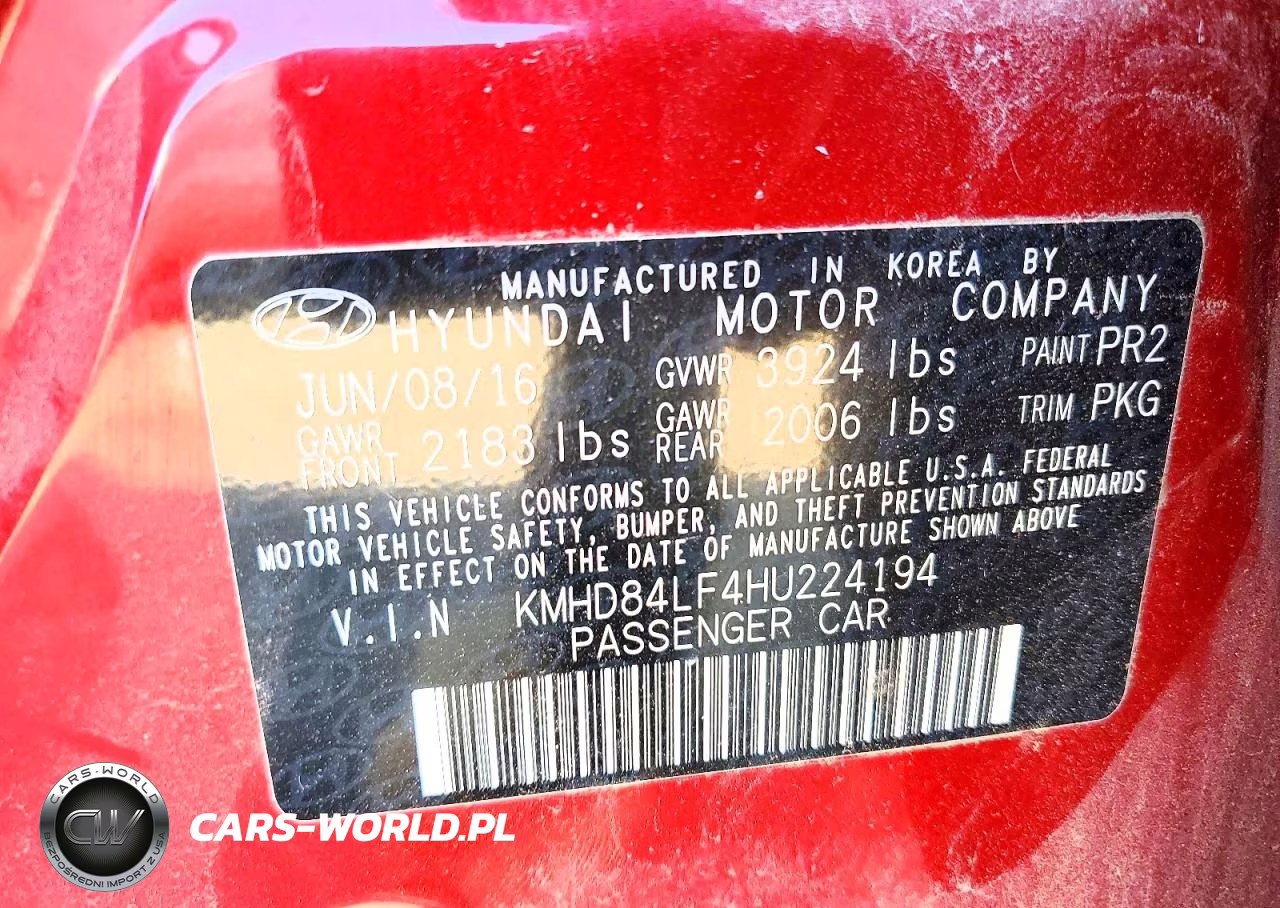2017 Hyundai Elantra Se VIN:KMHD84LF4HU224194 - 12