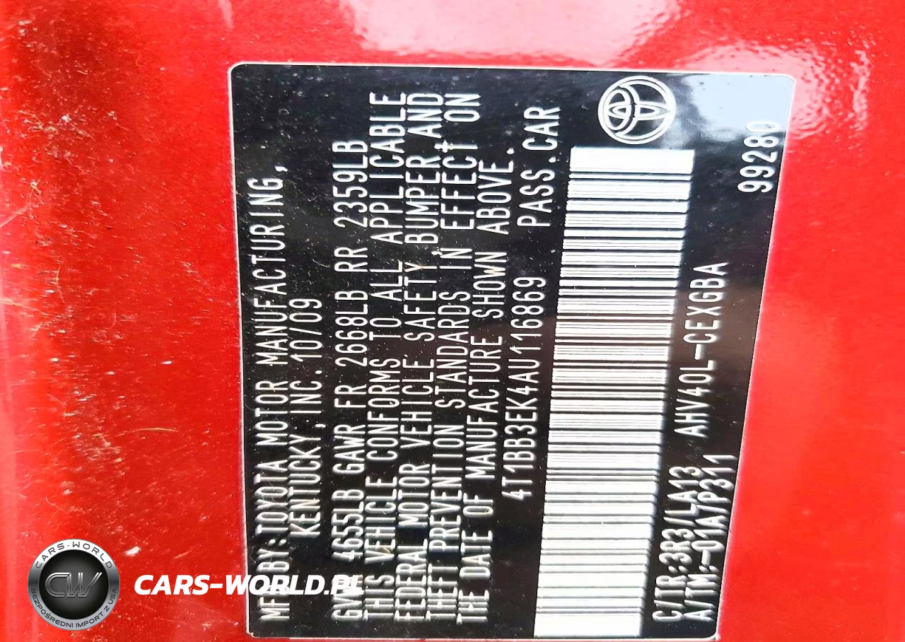 2010 Toyota Camry Hybrid VIN:4T1BB3EK4AU116869 - 13
