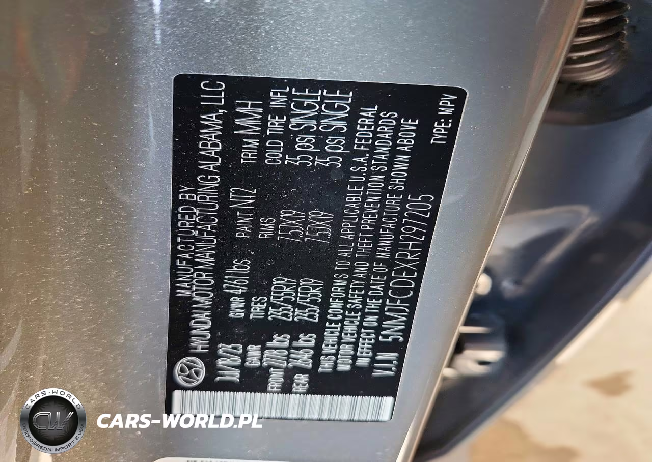 2024 Hyundai Tucson Sel VIN:5NMJFCDEXRH297205 - 14