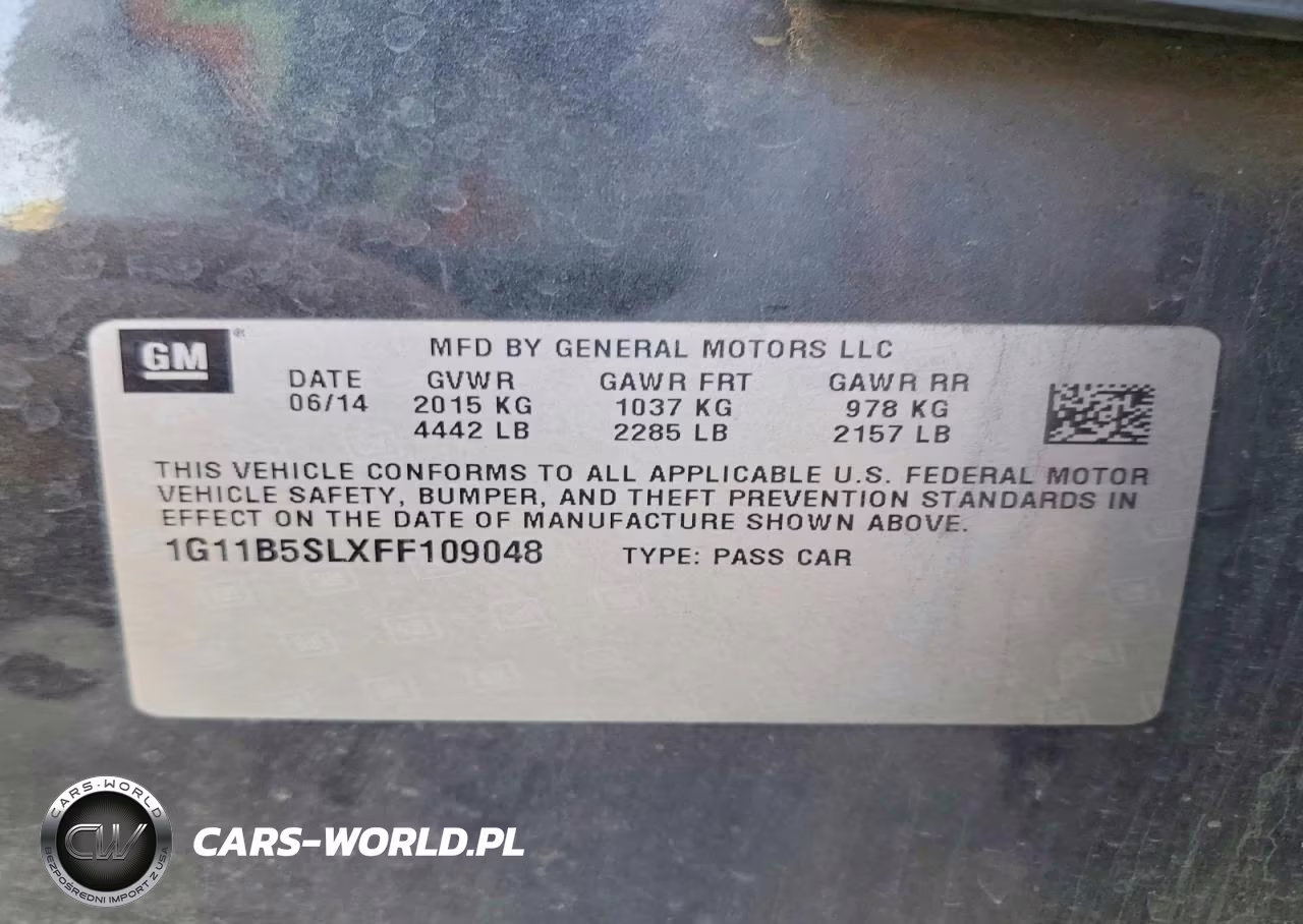 2015 Chevrolet Malibu Ls VIN:1G11B5SLXFF109048 - 13