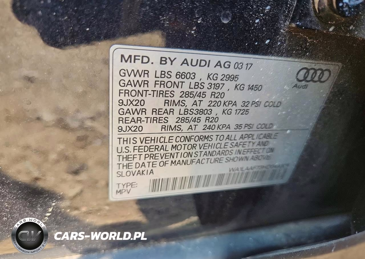 2017 Audi Q7 Premium Plus VIN:WA1LAAF73HD049308 - 13