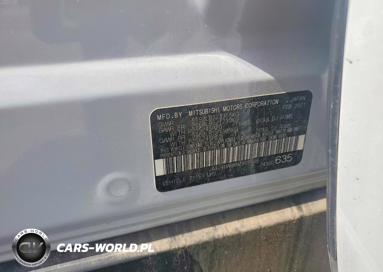 2022 Mitsubishi Outlander Se VIN:JA4J4UA8XNZ005496 - 14