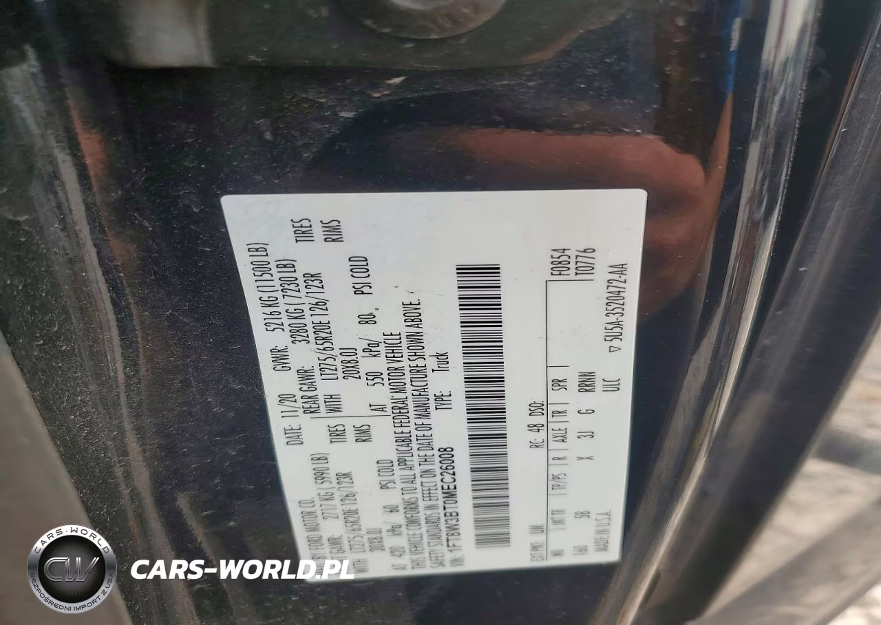 2021 Ford F350 Super Duty VIN:1FT8W3BT0MEC26008 - 12