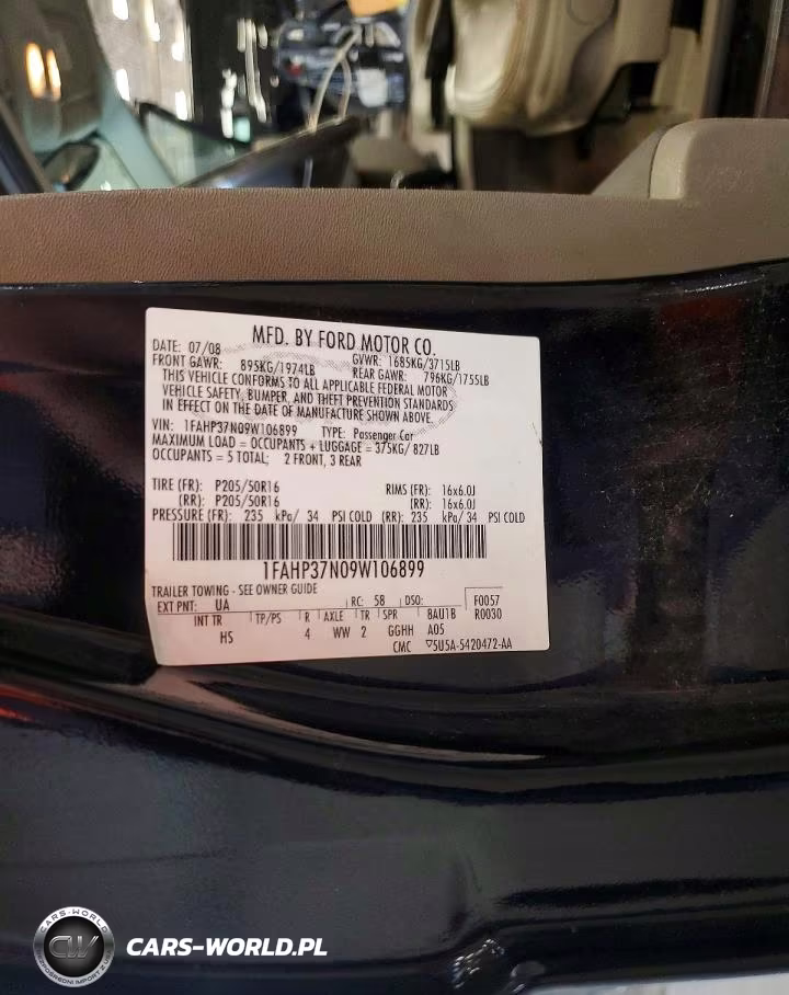 2009 Ford Focus Sel VIN:1FAHP37N09W106899 - 12