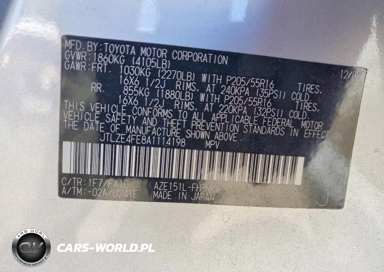 2010 Toyota Scion Xb VIN:JTLZE4FE8A1114198 - 13