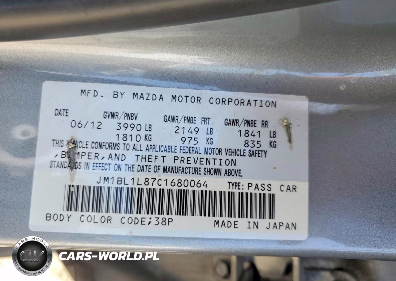 2012 Mazda 3 I VIN:JM1BL1L87C1680064 - 12