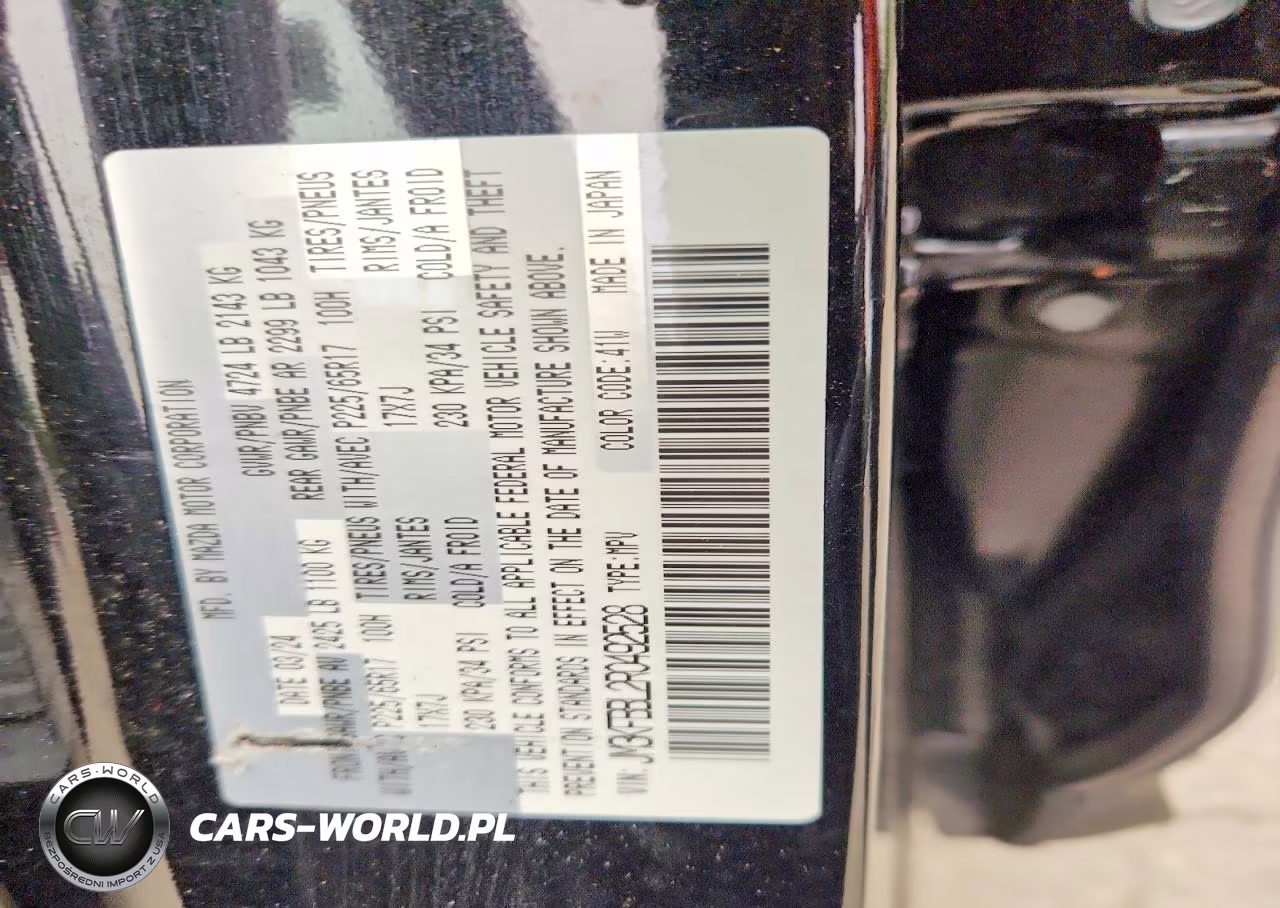 2024 Mazda Cx-5 Select VIN:JM3KFBBL2R0492528 - 14