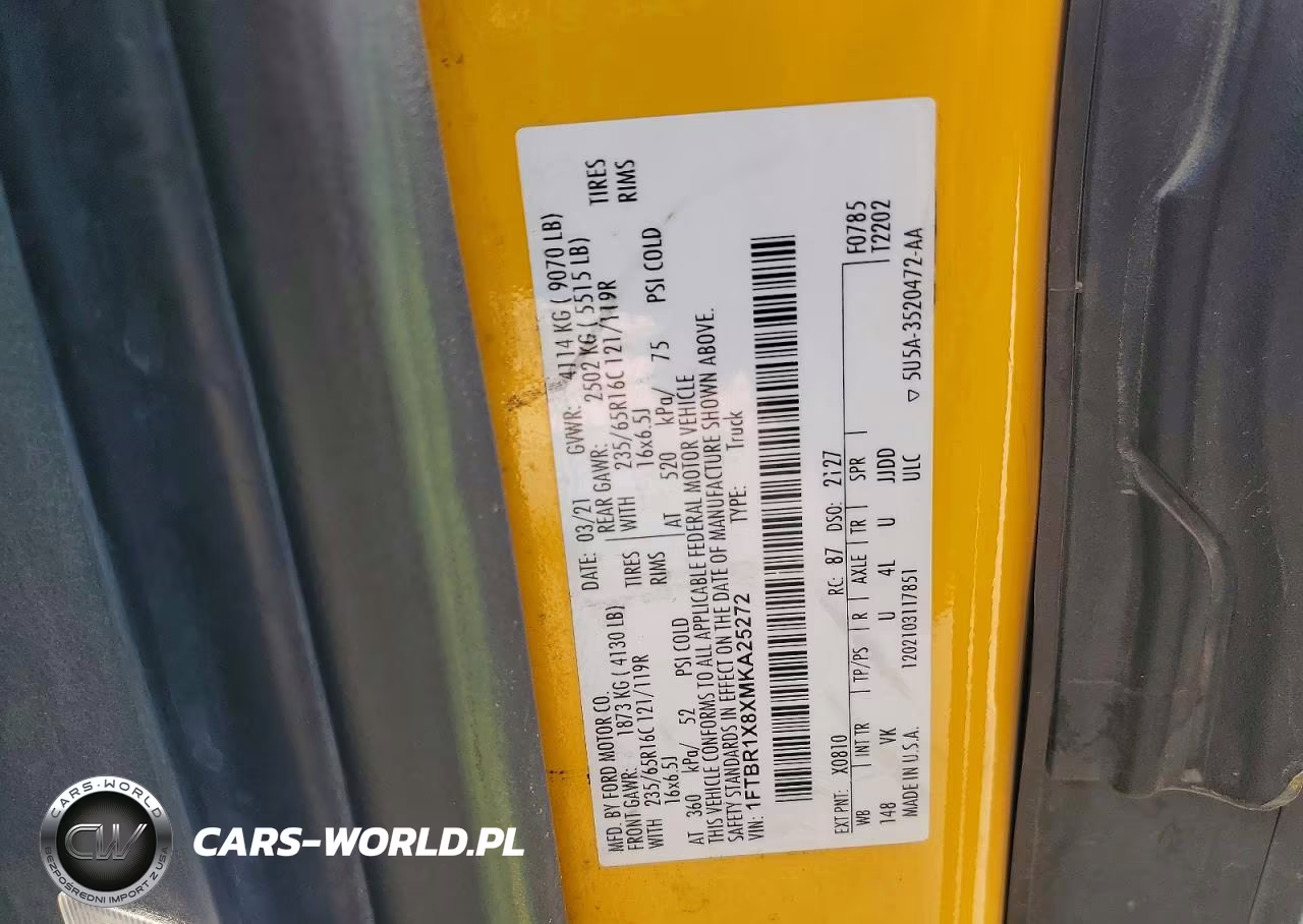 2021 Ford Transit T-250 VIN:1FTBR1X8XMKA25272 - 13