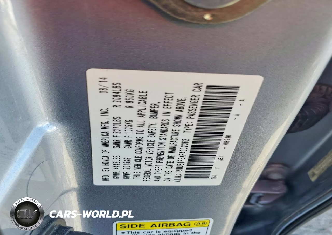2015 Acura Tlx VIN:19UUB1F3XFA002362 - 12