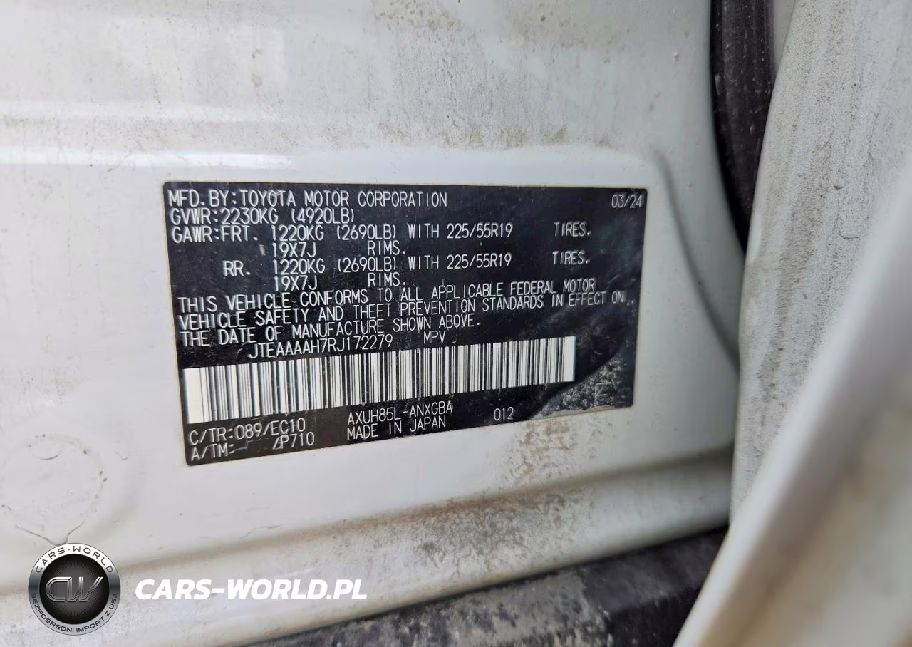 2024 Toyota Venza Xle VIN:JTEAAAAH7RJ172279 - 13