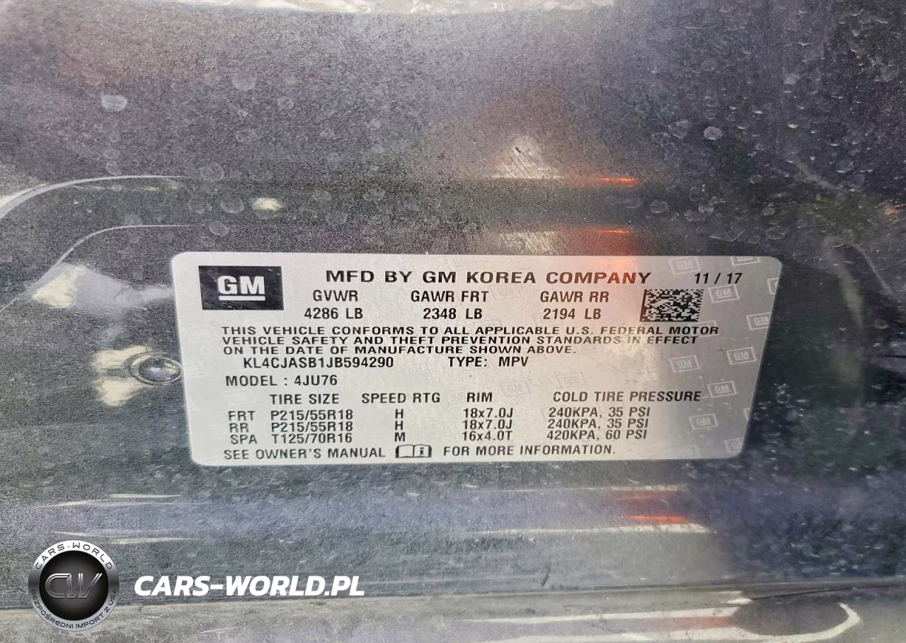 2018 Buick Encore Preferred VIN:KL4CJASB1JB594290 - 14
