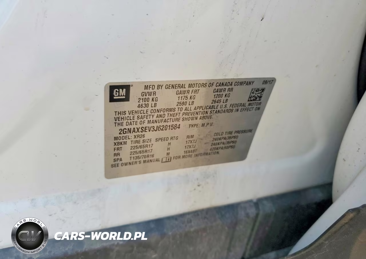 2018 Chevrolet Equinox Lt VIN:2GNAXSEV3J6201584 - 13