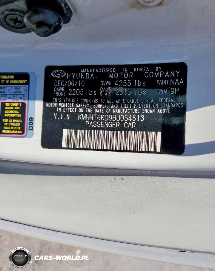 2011 Hyundai Genesis Coupe 2.0T VIN:KMHHT6KD9BU054613 - 12
