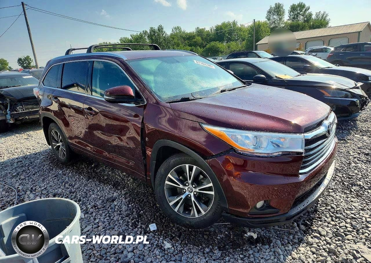 2016 Toyota Highlander Xle VIN:5TDJKRFH0GS331233 - 4