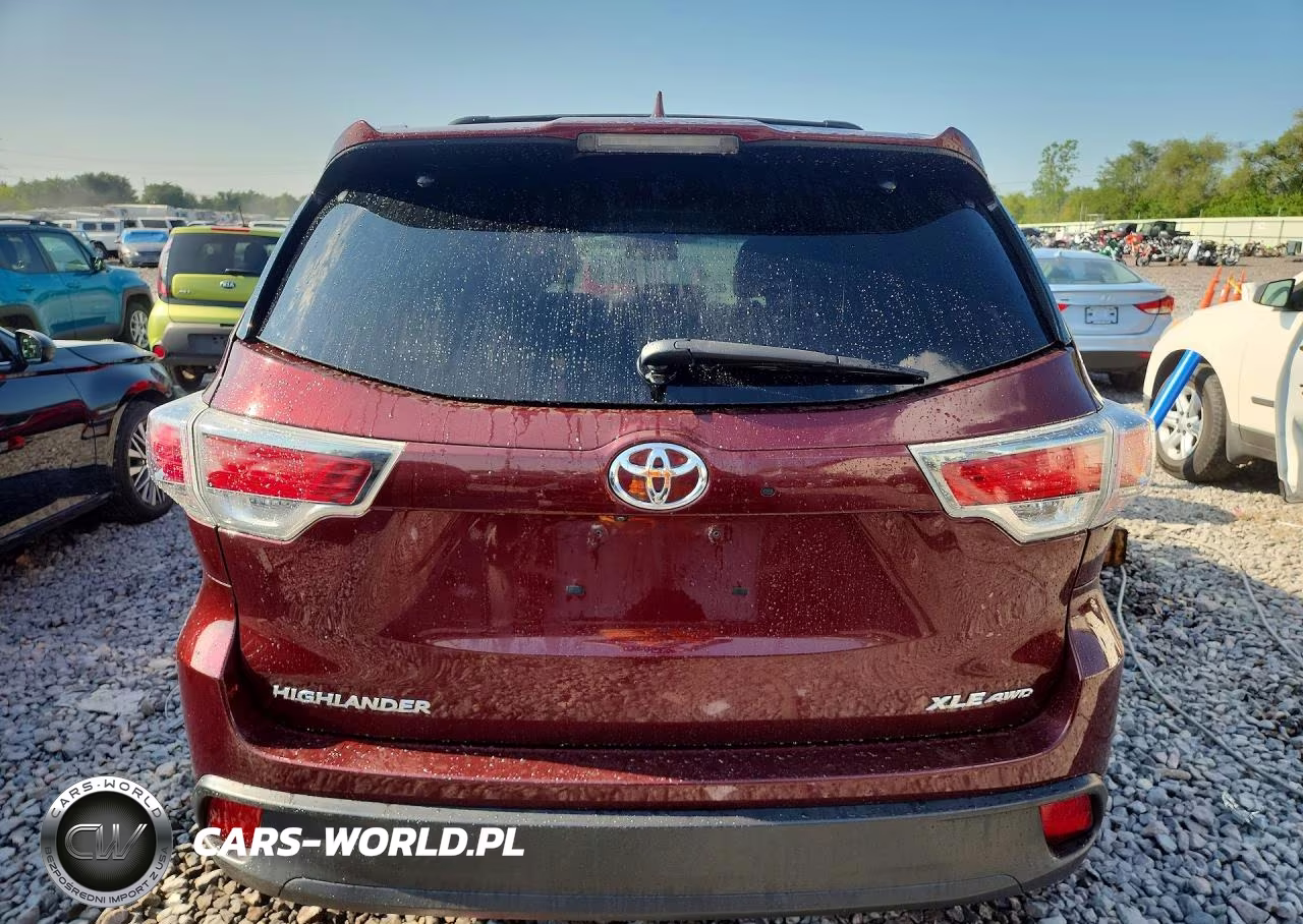 2016 Toyota Highlander Xle VIN:5TDJKRFH0GS331233 - 6