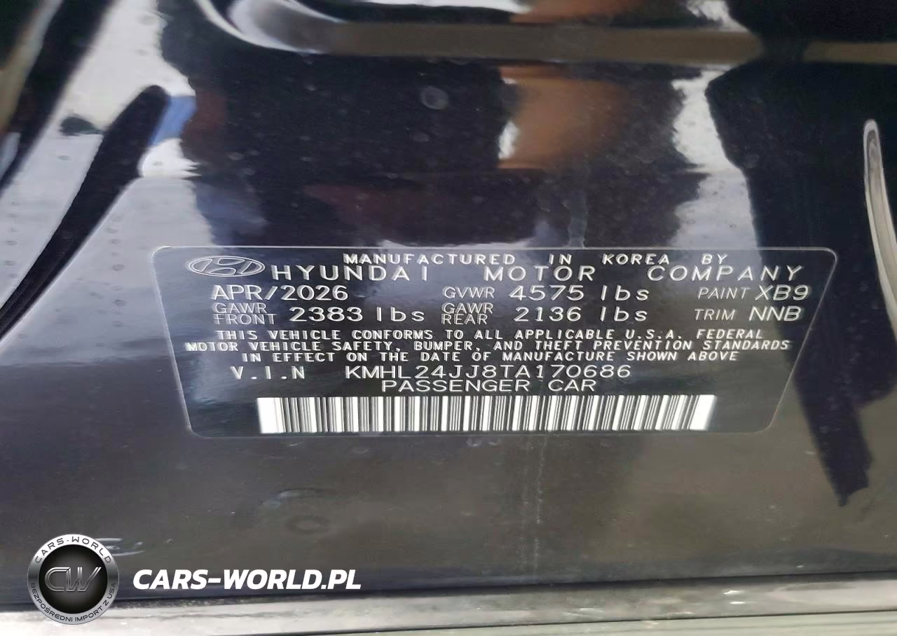 2026 Hyundai Sonata Hybrid Blue VIN:KMHL24JJ8TA170686 - 12