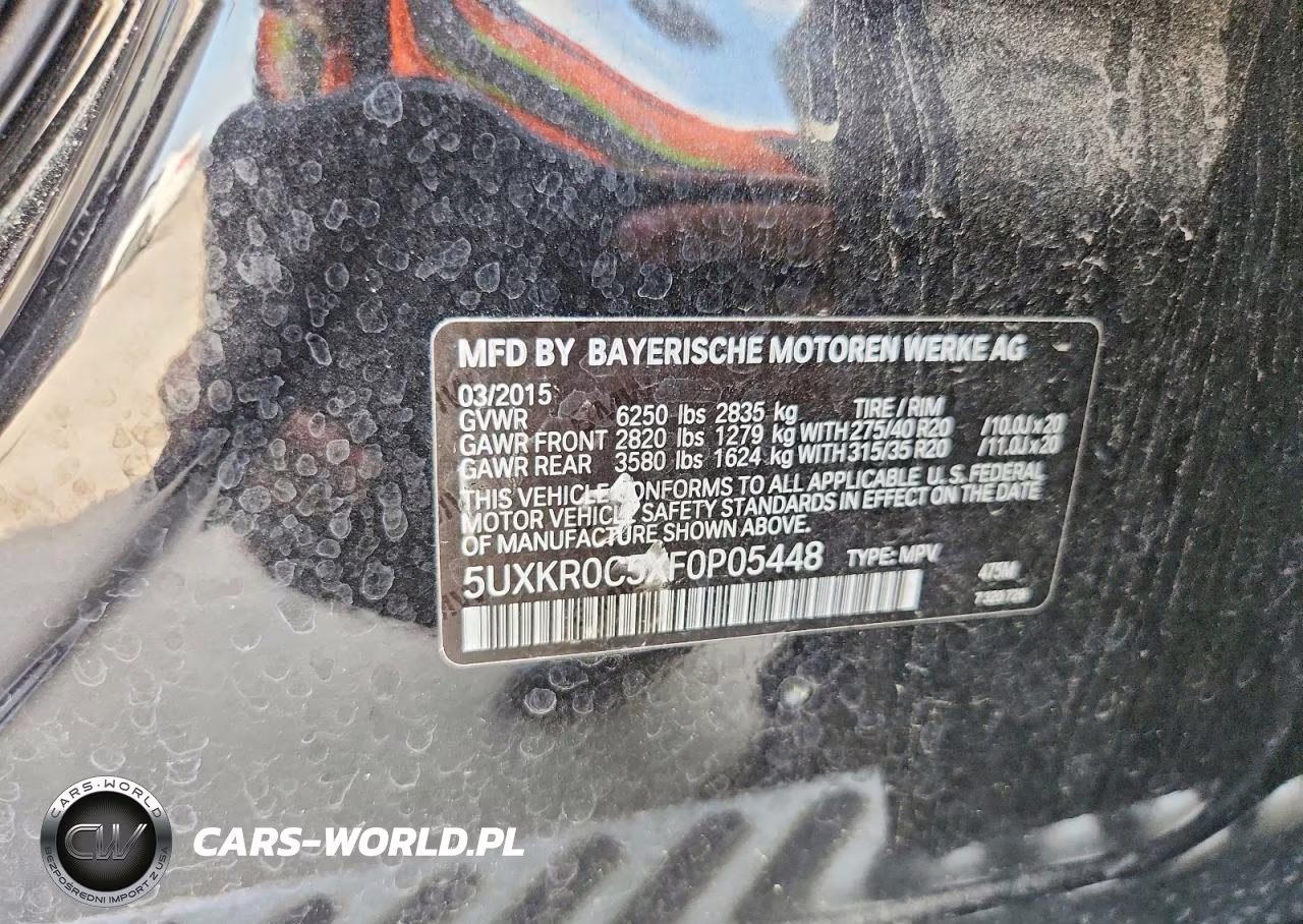 2015 BMW X5 xDrive35I VIN:5UXKR0C5XF0P05448 - 13