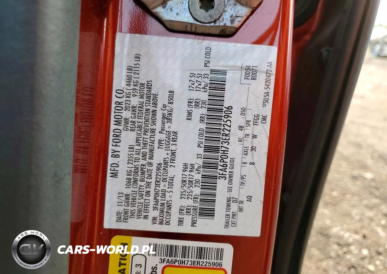 2014 Ford Fusion Se VIN:3FA6P0H73ER225906 - 12