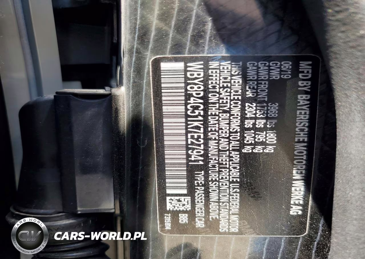 2019 BMW I3 Rex VIN:WBY8P4C51K7E27941 - 12