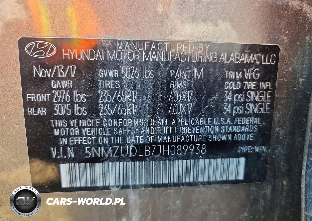 2018 Hyundai Santa Fe Sport 2.4L VIN:5NMZUDLB7JH089938 - 13