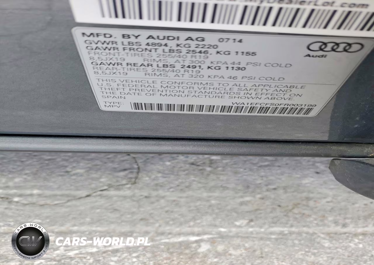 2015 Audi Q3 Premium Plus VIN:WA1EFCFS0FR003199 - 13