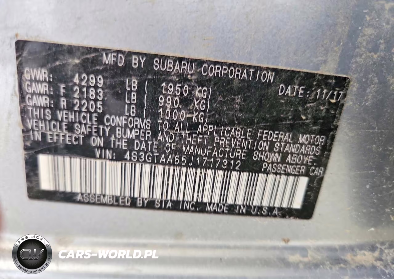 2018 Subaru Impreza VIN:4S3GTAA65J1717312 - 12