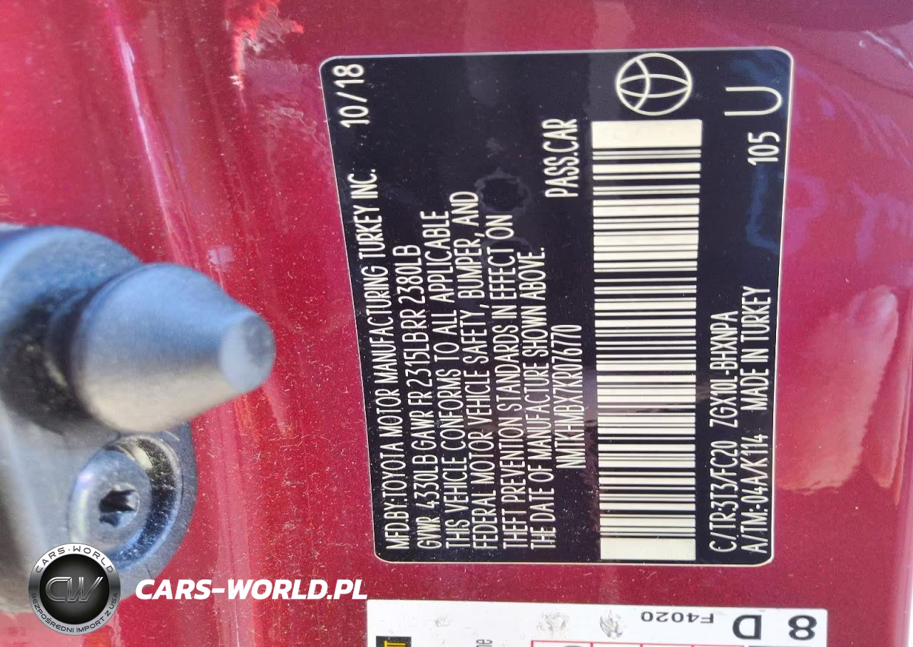 2019 Toyota C-Hr Le VIN:NMTKHMBX7KR076770 - 13