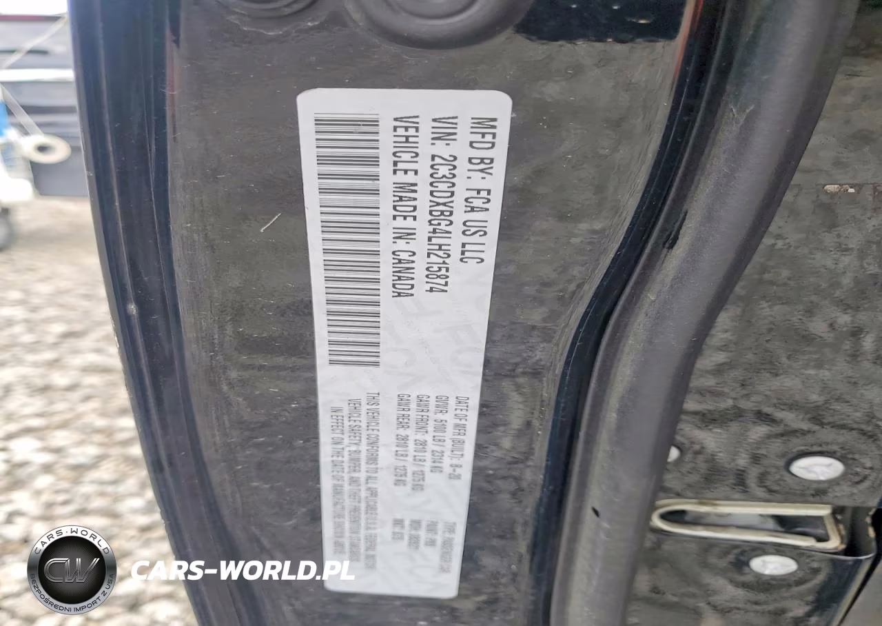 2020 Dodge Charger Sxt VIN:2C3CDXBG4LH215874 - 12