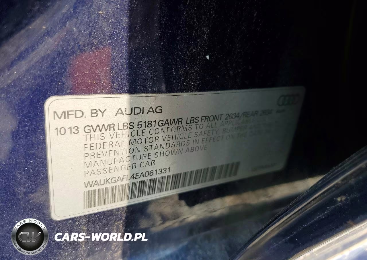 2014 Audi S4 3.0T Premium Plus VIN:WAUKGAFL4EA061331 - 12