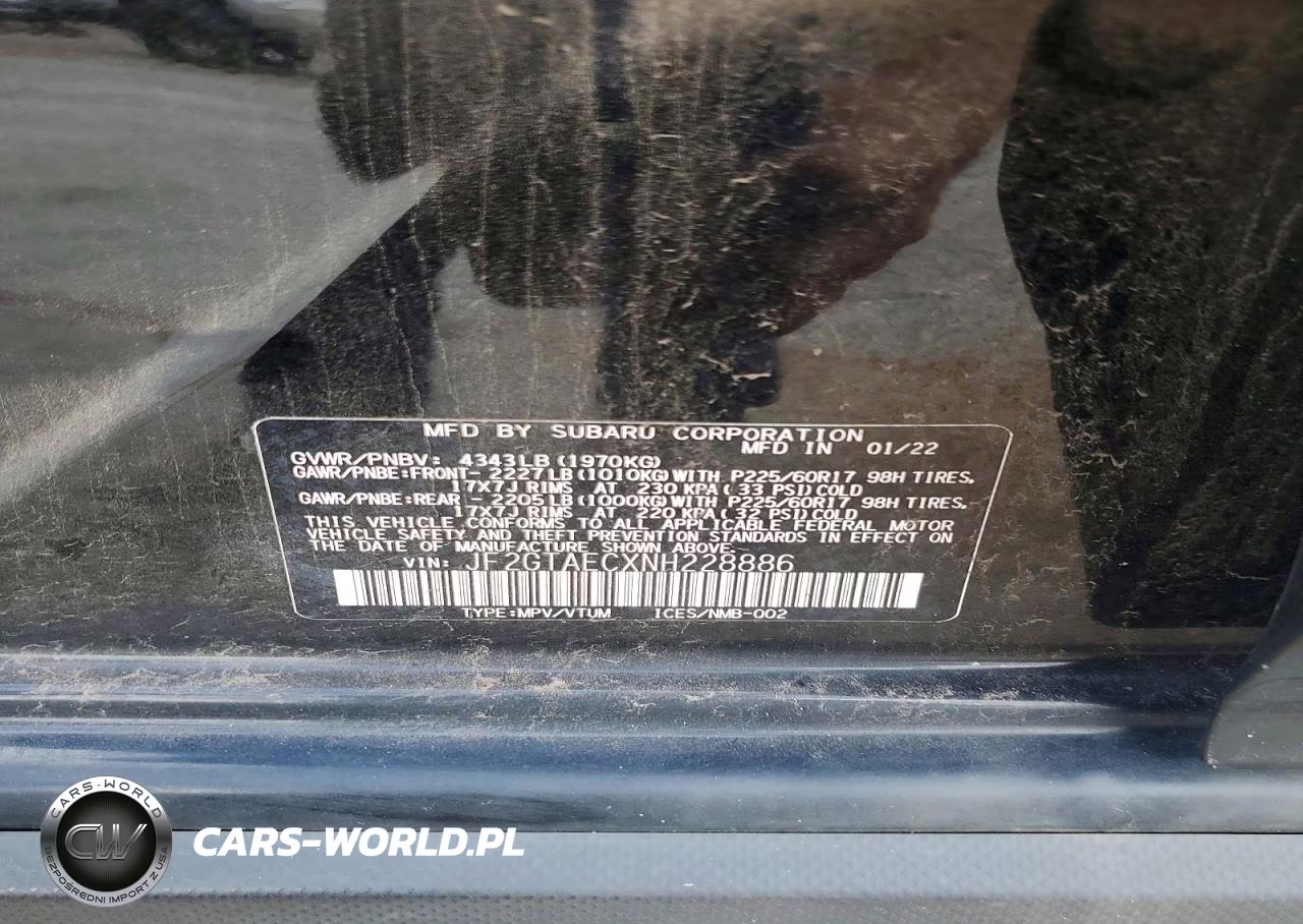 2022 Subaru Crosstrek Premium VIN:JF2GTAECXNH228886 - 13