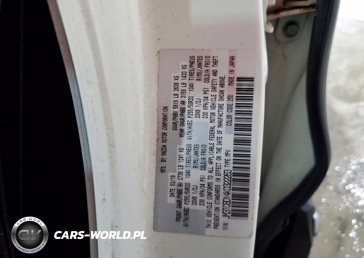 2019 Mazda Cx-9 Grand Touring VIN:JM3TCBDY4K0322263 - 13