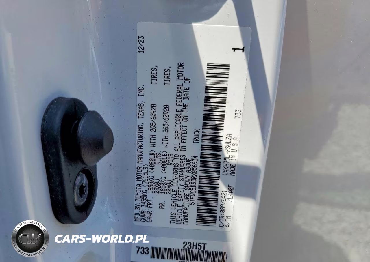 2024 Toyota Tundra Limited Hv VIN:5TFWC5DB3RX056934 - 13