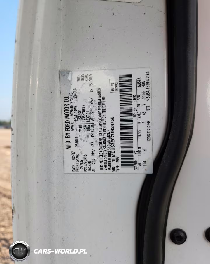 2007 Ford Explorer Xlt VIN:1FMEU63E07UB24756 - 13