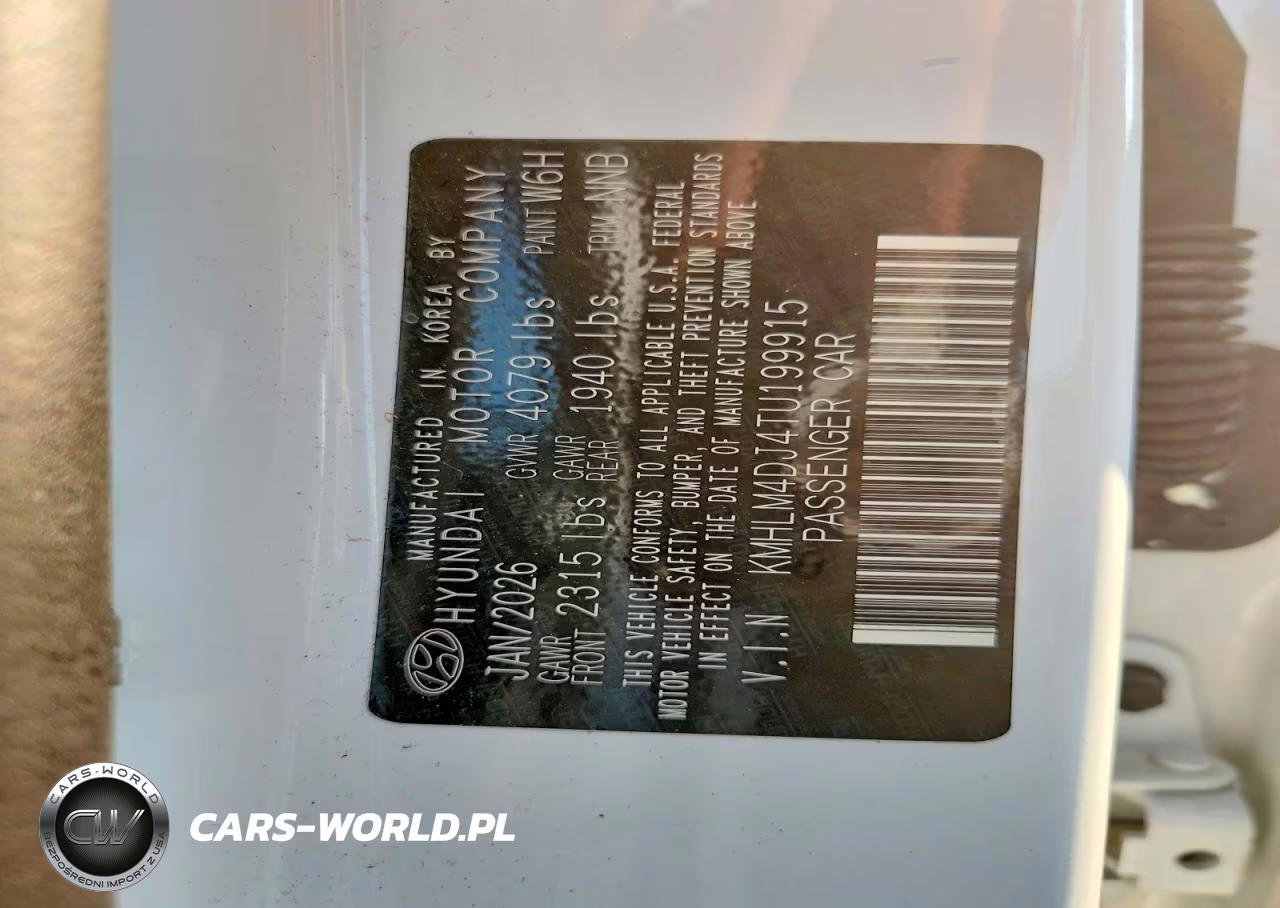 2026 Hyundai Elantra Hybrid Blue VIN:KMHLM4DJ4TU199915 - 12