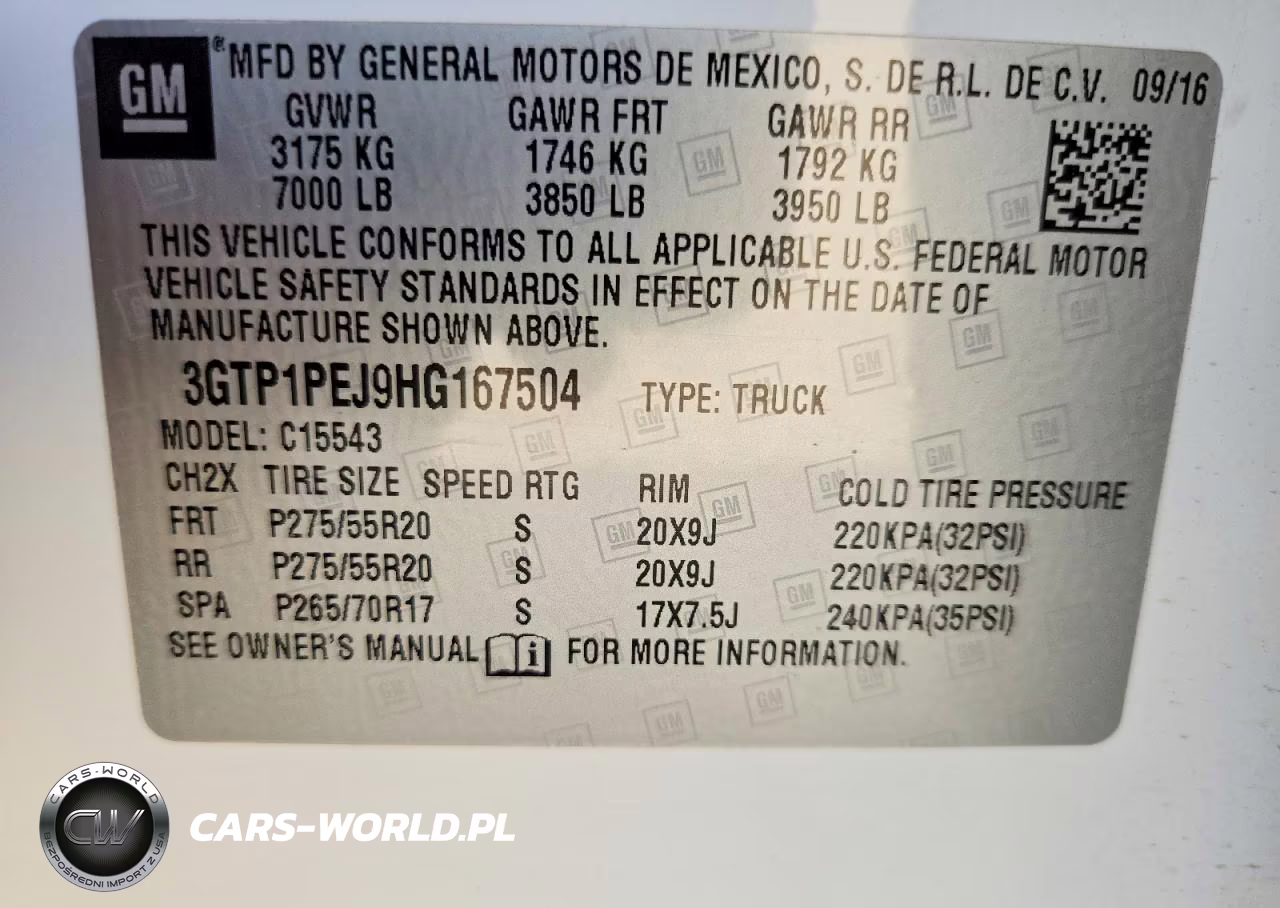 2017 GMC Sierra C1500 Denali VIN:3GTP1PEJ9HG167504 - 13