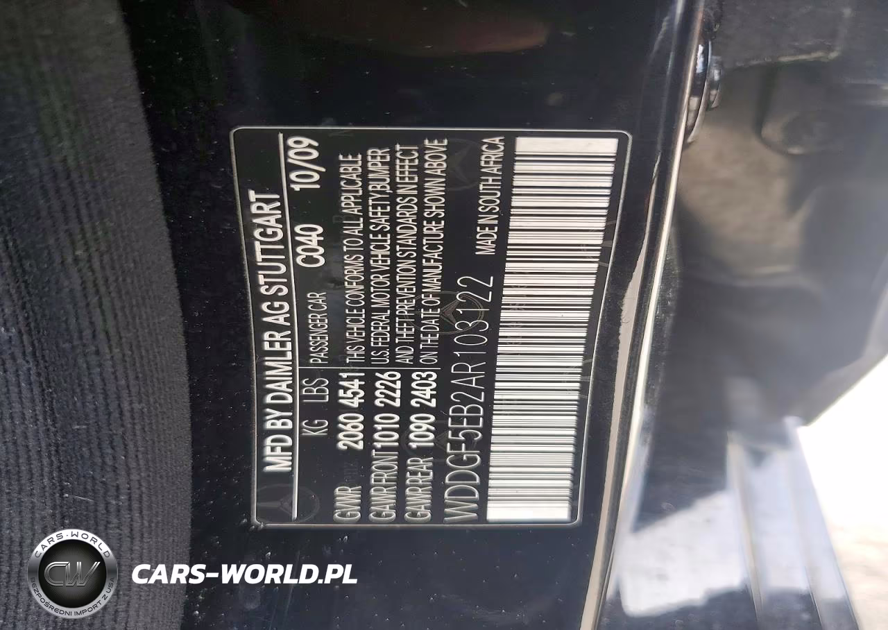 2010 Mercedes-Benz C 300 VIN:WDDGF5EB2AR103122 - 12
