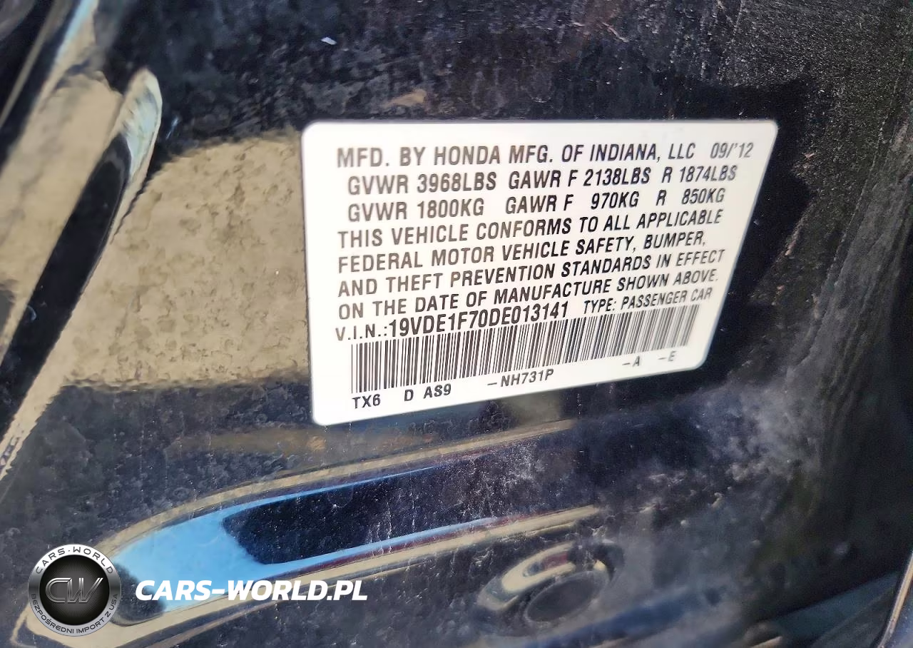 2013 Acura Ilx 20 Tech VIN:19VDE1F70DE013141 - 12