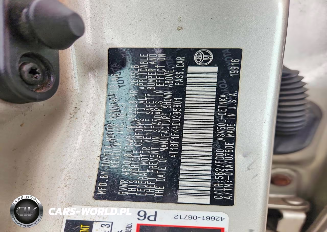 2013 Toyota Camry Le VIN:4T1BF1FK4DU295801 - 13