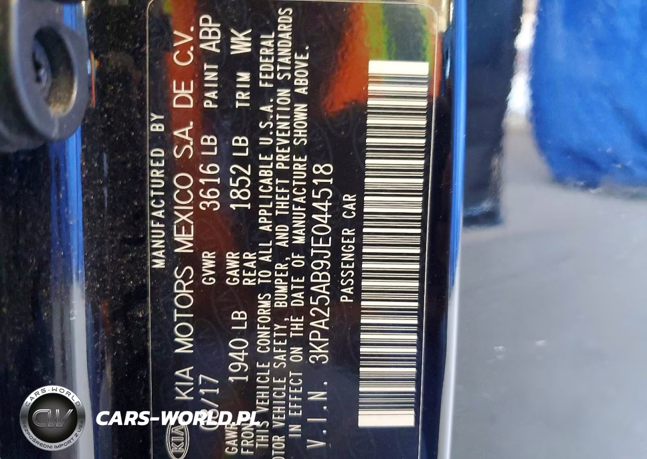 2018 Kia Rio 5-Door S VIN:3KPA25AB9JE044518 - 12