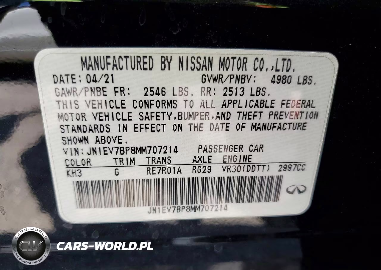 2021 Infiniti Q50 Luxe VIN:JN1EV7BP8MM707214 - 12