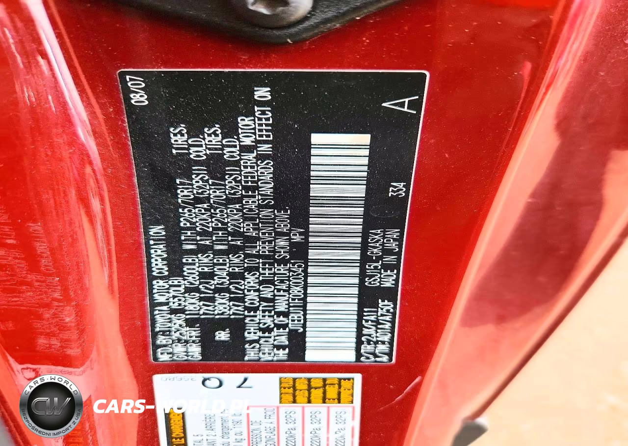 2008 Toyota Fj Cruiser Base VIN:JTEBU11F08K003451 - 13