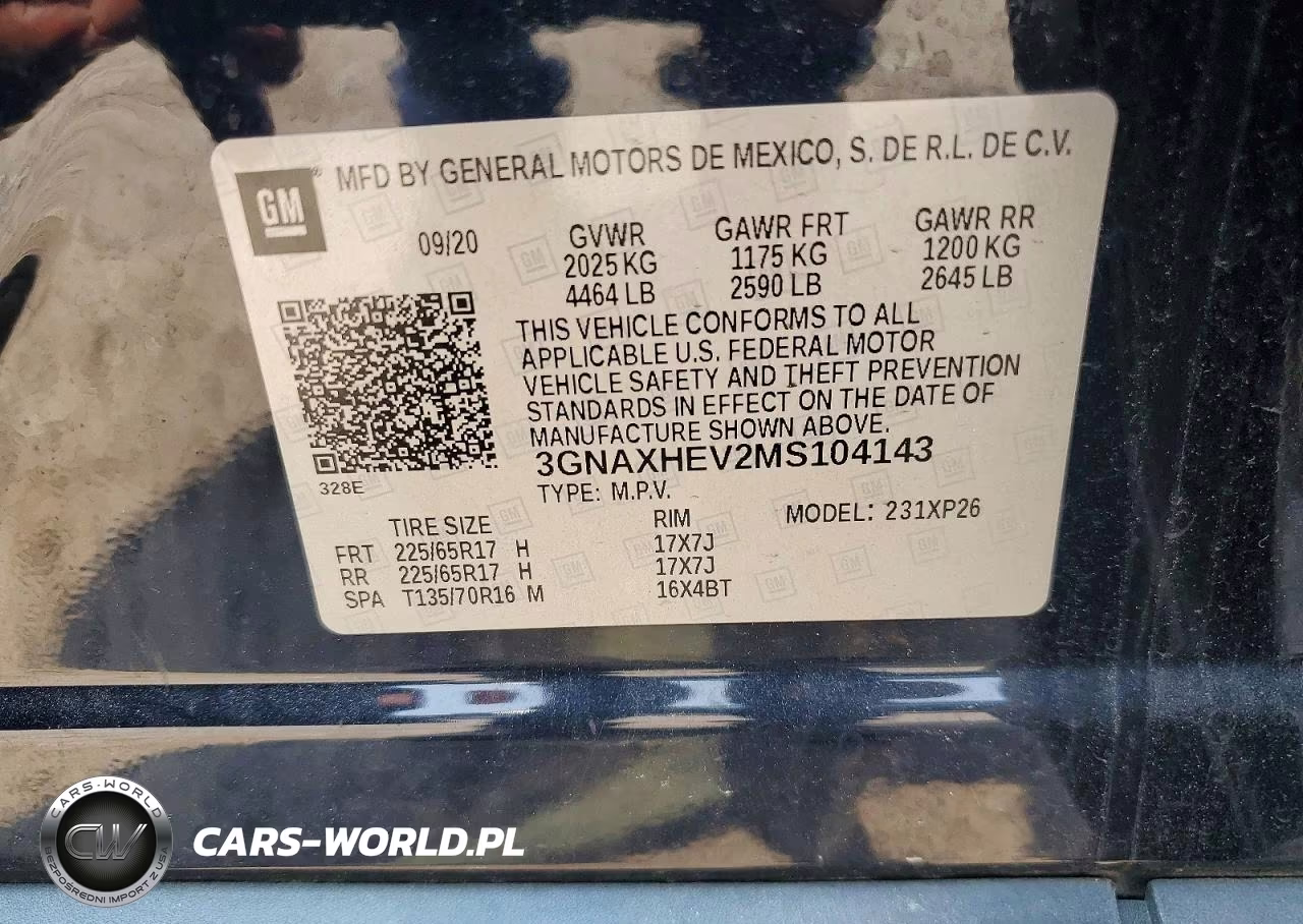 2021 Chevrolet Equinox Ls VIN:3GNAXHEV2MS104143 - 13