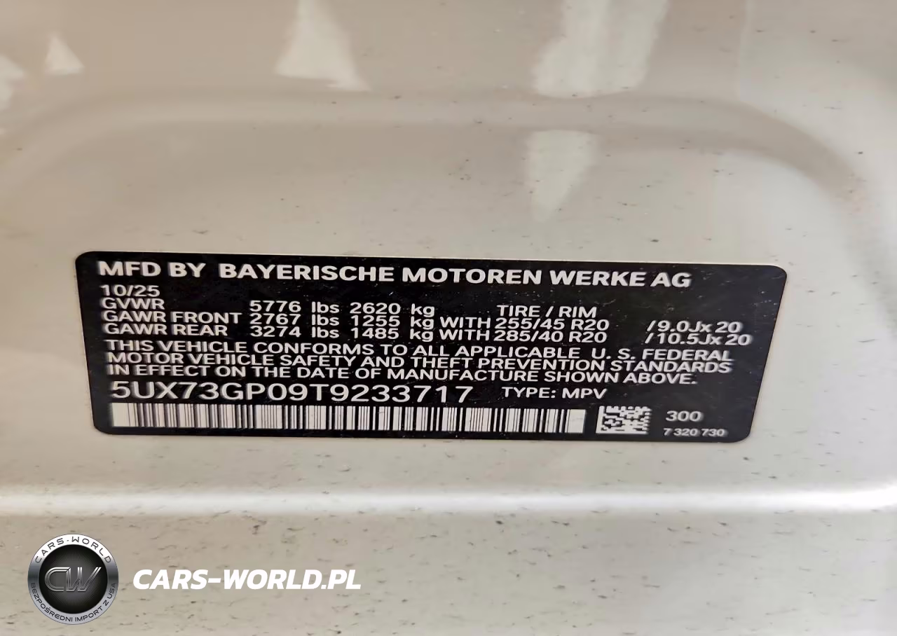 2026 BMW X3 M50 VIN:5UX73GP09T9233717 - 13