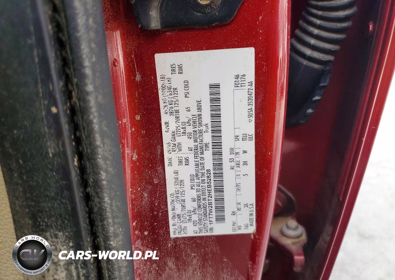 2017 Ford F250 Super Duty VIN:1FT7W2BT2HEB52828 - 12