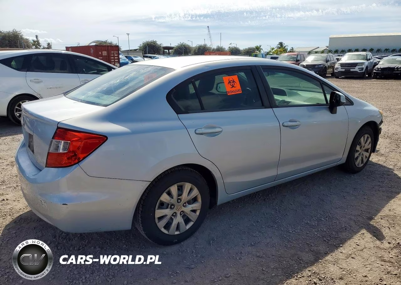 2012 Honda Civic Lx VIN:2HGFB2F50CH559276 - 3