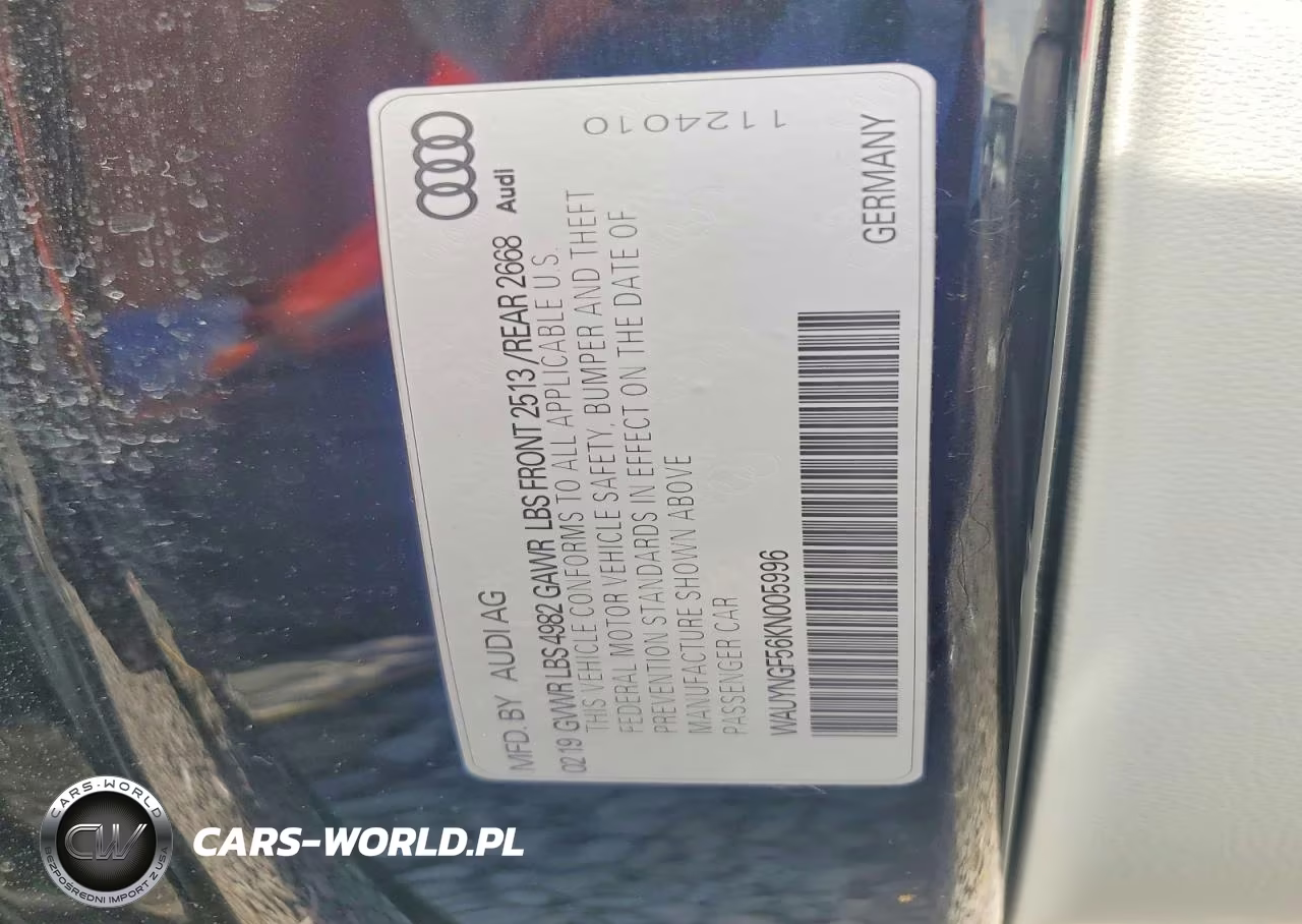 2019 Audi A5 Premium Plus VIN:WAUYNGF56KN005996 - 12